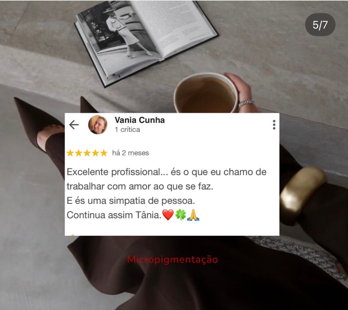Testemunho Vania Cunha, Micropigmentação