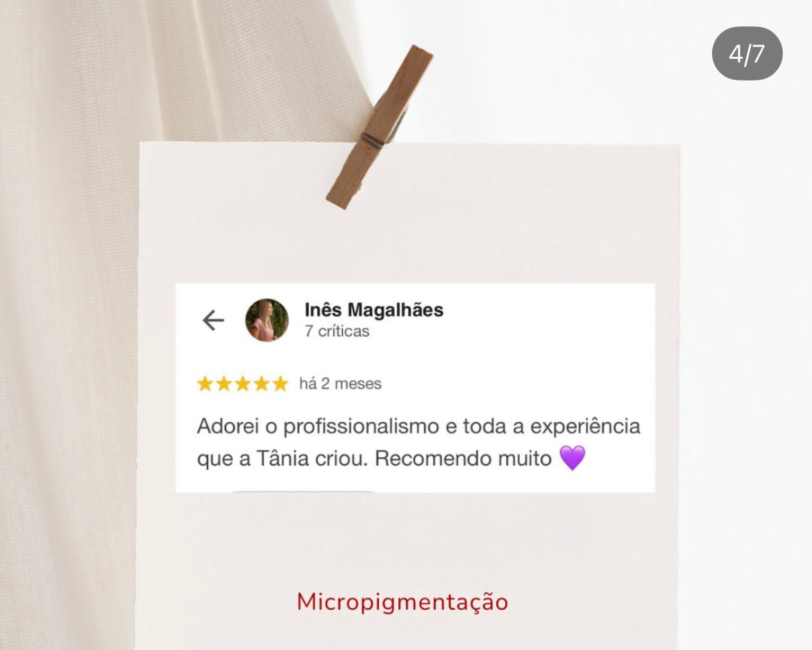 Testemunho Inês Magalhães, Micropigmentação